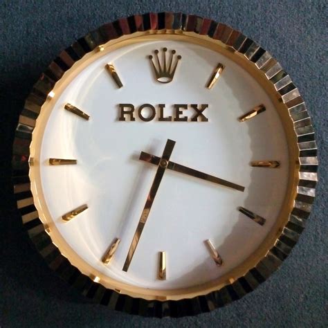 rolex clocks ebay|genuine rolex wall clock.